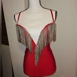 Akira sz small red dress